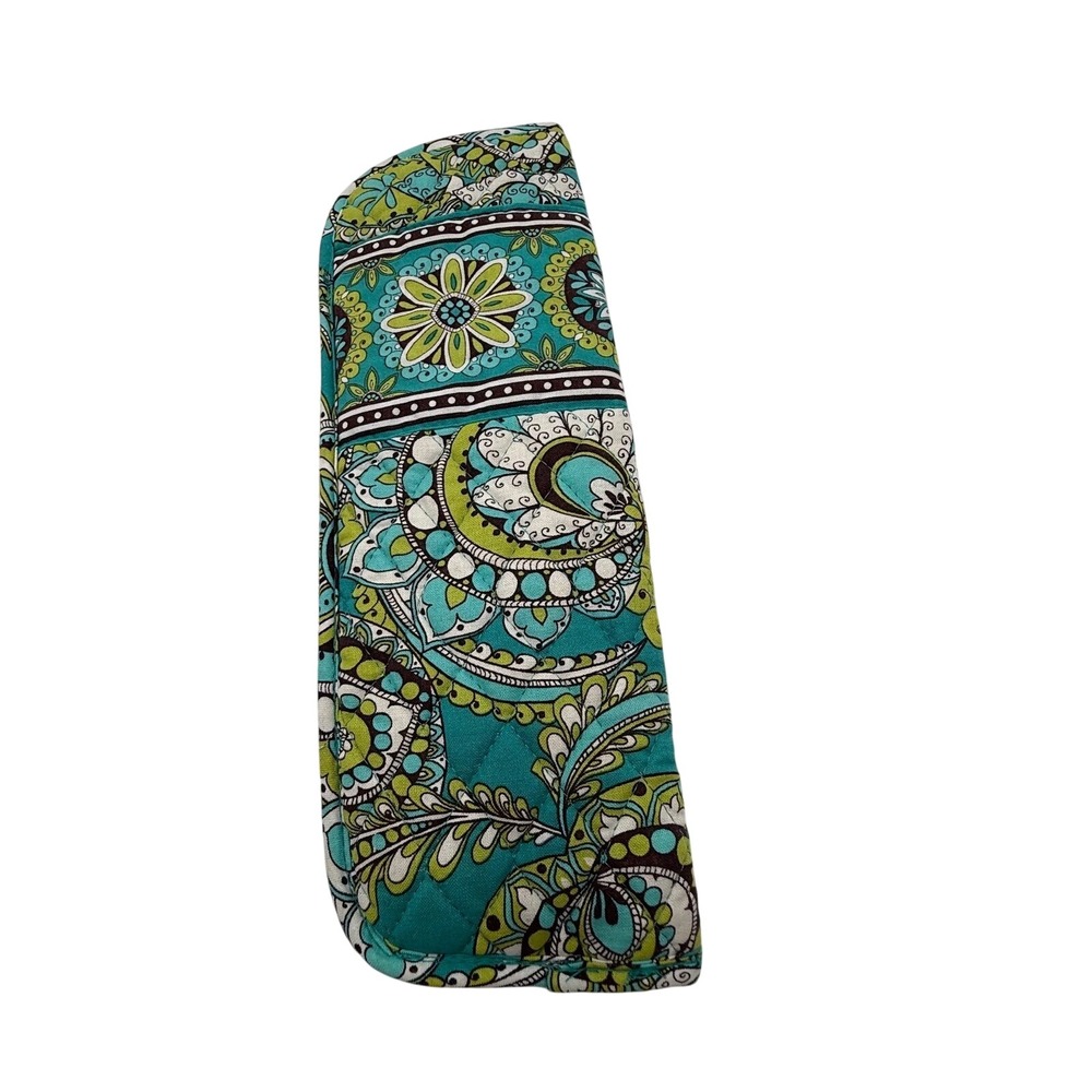 Vera Bradley Quilted Cotton Curling Iron Cover Teal Green‎ Floral Paisley USA